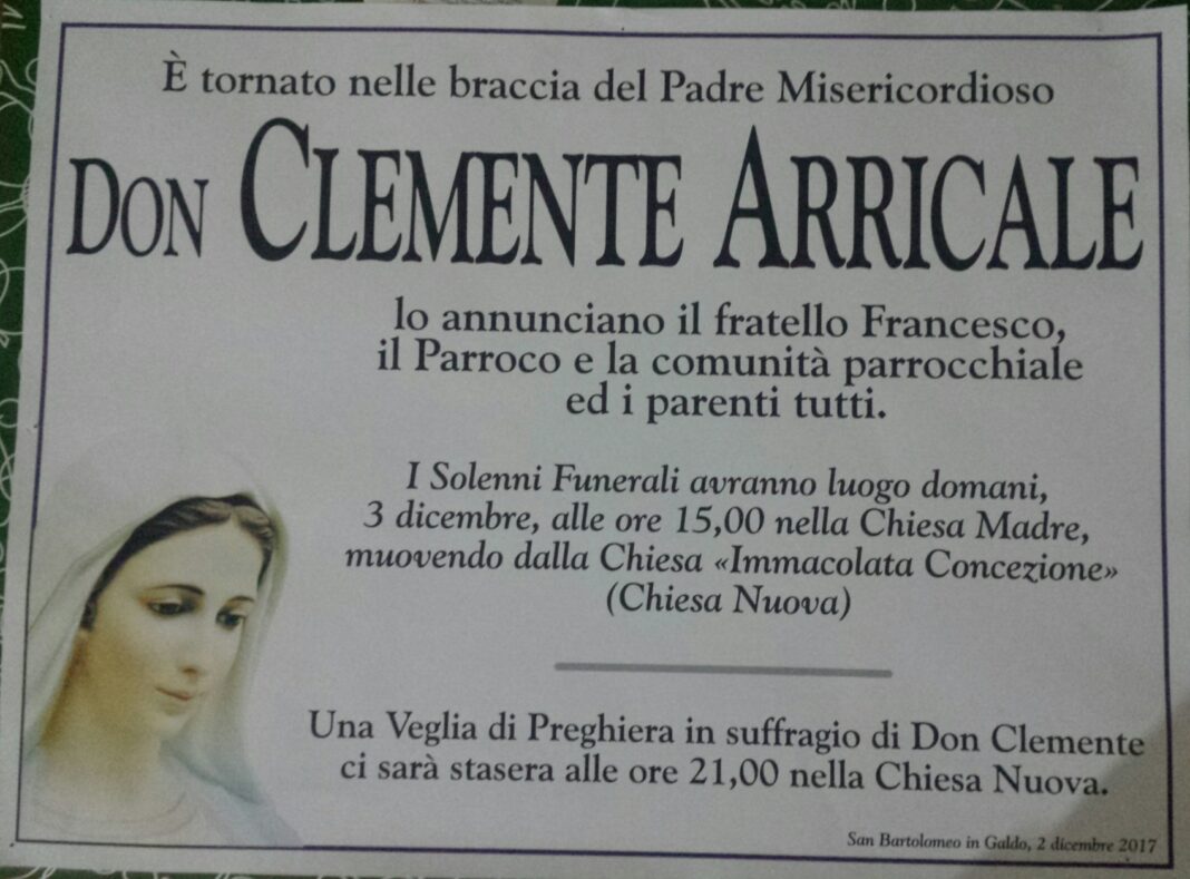 Don Clemente Arricale Don Clemente Arricale