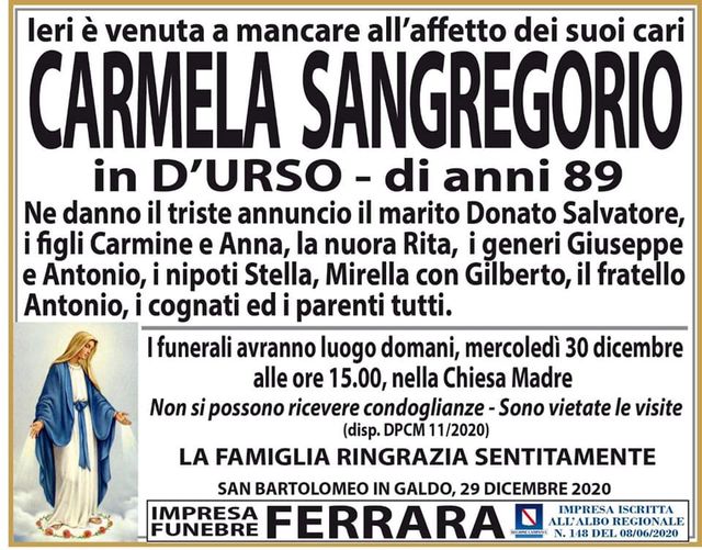 Carmela Sangregorio Carmela Sangregorio