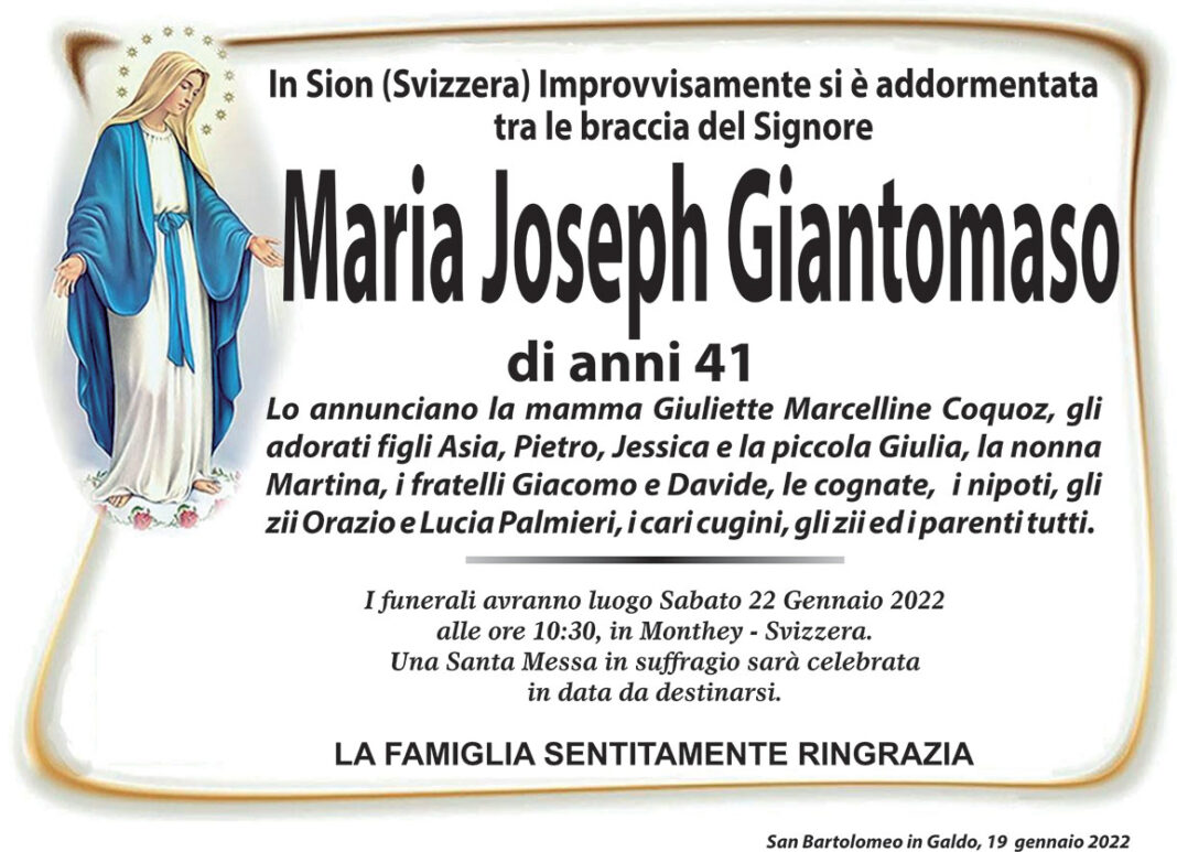 Maria Joseph Giantomaso Maria Joseph Giantomaso