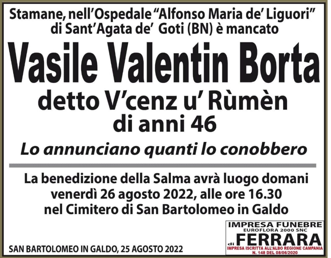 Vasile Valentin Borta Vasile Valentin Borta