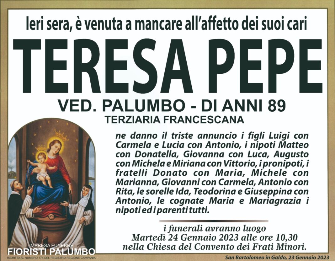 Teresa Pepe Teresa Pepe