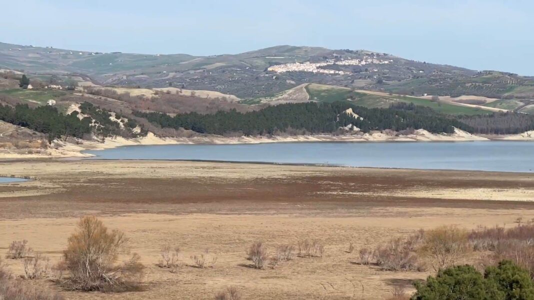 Siccità, il lago di Occhito senza piogge verso il “volume morto” Siccità, il lago di Occhito senza piogge verso il “volume morto”